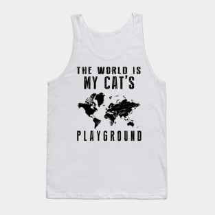 The World Is My Cat's Playground Tank Top